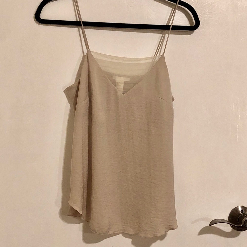 H&M Cream Spaghetti strap tank